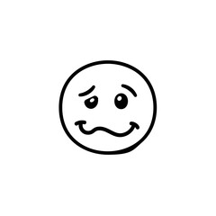 Confused Emoji with a Smirk