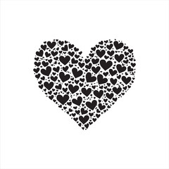 tree with heart shape Love icon 