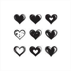 tree with heart shape Love icon 