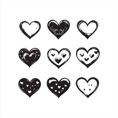 tree with heart shape Love icon 