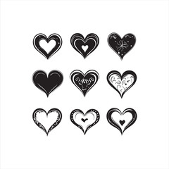 tree with heart shape Love icon 