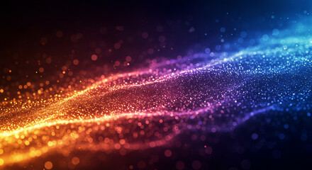 Fototapeta premium Abstract background that is colorful sparkling and shiny