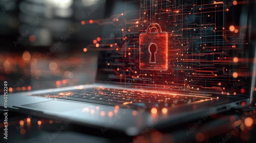Aufkleber enhancing network security awareness in digital environments a visual representation of cyber defens