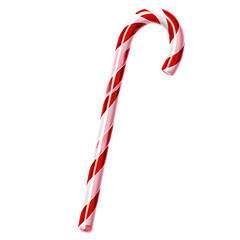 candy canes isolated on white