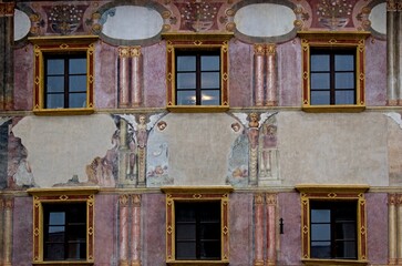 Fototapeta premium artistic facade of a house