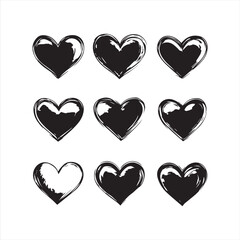 tree with heart shape Love icon 