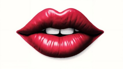 Obraz premium Red Lips Art
