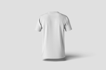 T-shirt Mockup on white 3D rendering

