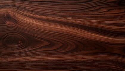 Dark Walnut Wood Grain Texture: Rich, Deep Brown Tones and Natural Patterns