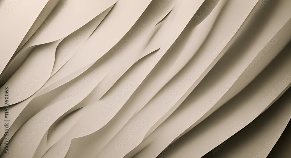 Poster paper cardboard texture in stop motion effect abstract background 4k