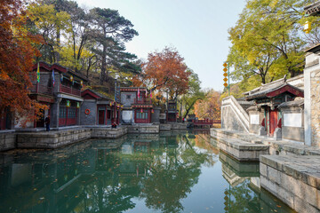 Scenery of Suzhou River in Summer Palace of Beijing.