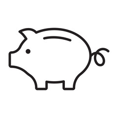 Piggy bank icon vector illustration
