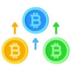 Obraz premium Bitcoin Icon