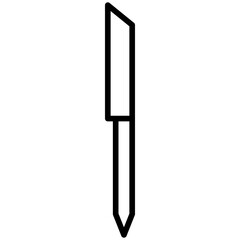 Bread Knife line icon style