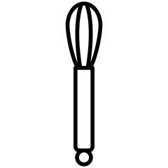Whisk line icon style