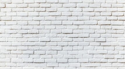 White Brick Wall Texture Background with Seamless White Brick Wallpaper Pattern