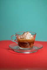 Espresso Affogato with Whipped Cream