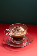 Espresso Affogato with Whipped Cream