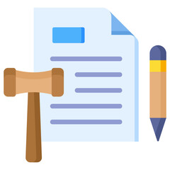 Obraz premium Legal Document Icon