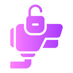 Fototapeta premium hacked gradient icon