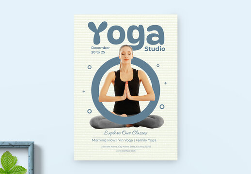Yoga Class Flyer Template
