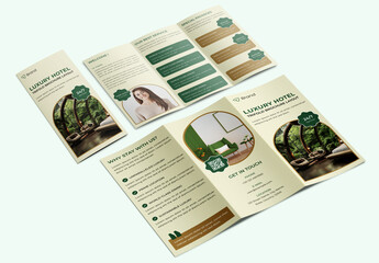Luxury Hotel Brochure Trifold Layout