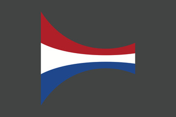Netherlands flag, The flag of Netherlands, Flag of Netherlands national country symbol illustration Vector, Rectangle Netherlands flag illustration, Flat vector illustration

