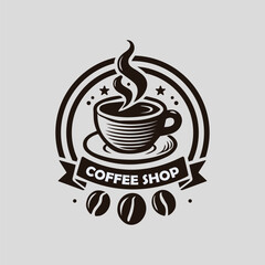 The coffee shop's modern logo
