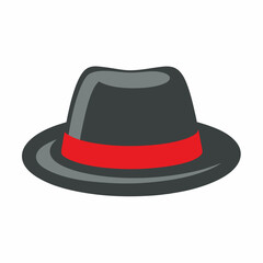 Classic Fedora Hat Vector Design.