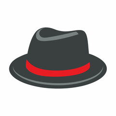 Classic Fedora Hat Vector Design.