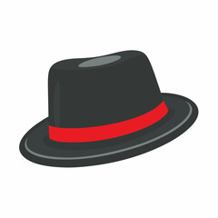 Classic Fedora Hat Vector Design.