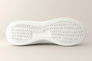 Minimalist Sneaker Sole: Clean, white, textured rubber sole design.  Perfect for athletic shoes.