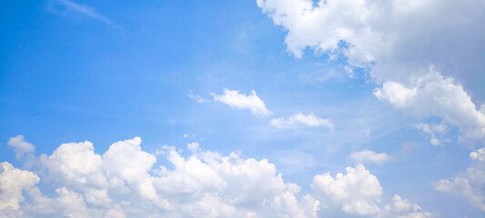 Blue sky and clouds for background