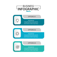 Business infographic template. 3 Step timeline journey. Process diagram, vector illustration