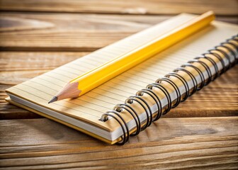 Spiral Notebook Pencil Stationery School Supplies Office Supplies Writing Desk Study Close Up Medium Shot Photography