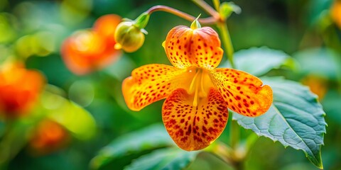 Spotted Jewelweed Flower Photography: Four Mile Creek Greenway, Charlotte NC - Rule of Thirds Composition