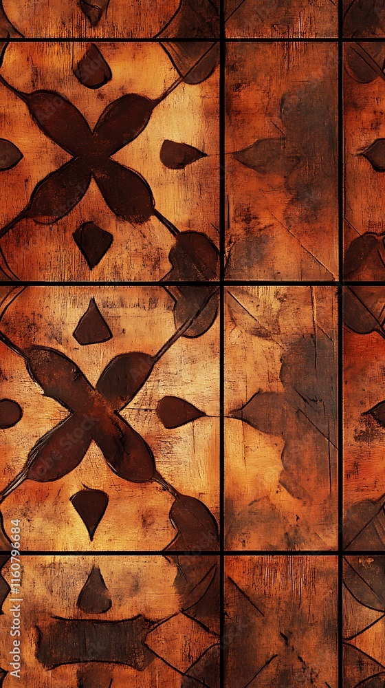 Poster earthy patterned texture with intricate designs for diverse applications