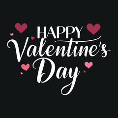 Happy Valentine's Day Greeting with Heart Design