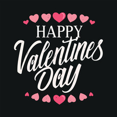 Happy Valentine's Day Greeting with Heart Design