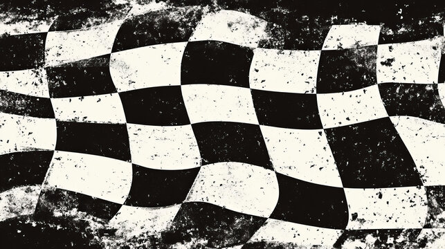 Race Start Checkered Pattern