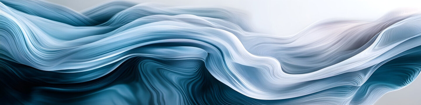 create a LinkedIn cover image with abstract, flowing lines in soft blue and grey tones, representing connection and fluidity. Clean and minimalistic design