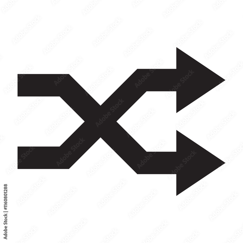 Poster circle arrow isolated on white background. refresh, reload, recycle, loop rotation icon vector illus