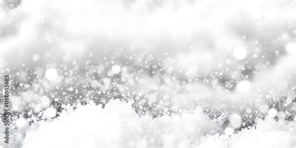 Poster soft snowfall texture with a seamless repeat pattern for winter designs