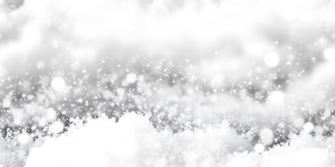 Fototapeta premium Soft snowfall texture with a seamless repeat pattern for winter designs