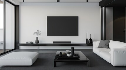 interior of a luxury tv lounge 