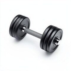 Fototapeta premium Fitness equipment in a home gym for strength training and exercise routines