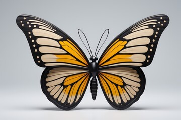 Fototapeta premium there is a butterfly that is sitting on the ground