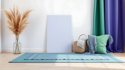 Serene Minimalist Living Room Mockup 