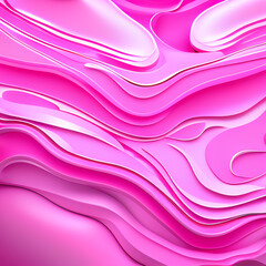 Obraz premium Pink with flowing abstract shapes, vibrant gradients of blue and purple, soft lighting creating depth and shadows, a sense of motion and energy, rendering, created using.generative ai