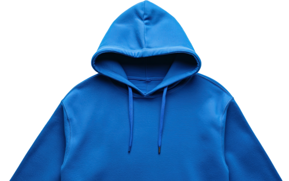 PNG Blank Unisex Blue Pullover Hoodie available on transparent background